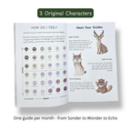 Empathy Bridge: a 90-day guided SEL journal helping kids ages 3–10 understand others, build empathy and feel connected. Therapist-approved. 5 minutes a day. By Pebble Path Journal.
