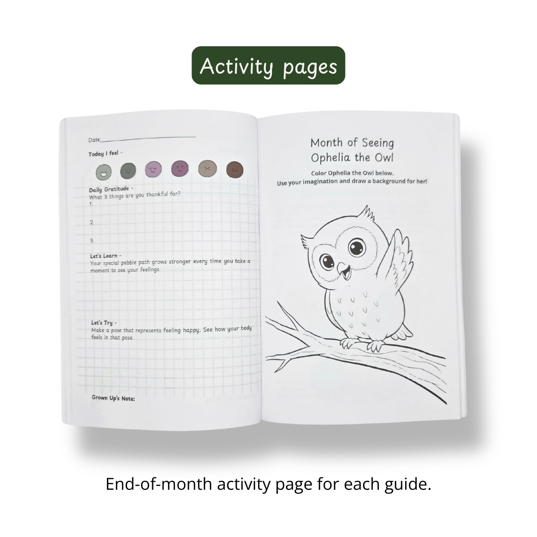 Internal Compass Journal by Pebble Path Journal. 90-day guided emotional regulation journal for kids ages 3–10. CBT, ACT and somatic therapy for children. Therapist-approved.